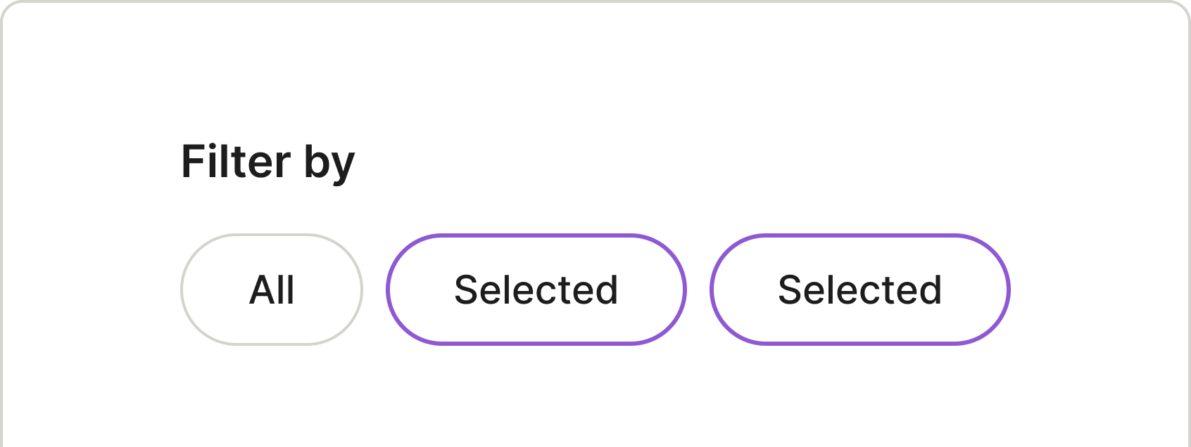 Do: use chips in groups of two or more to present users with a choice